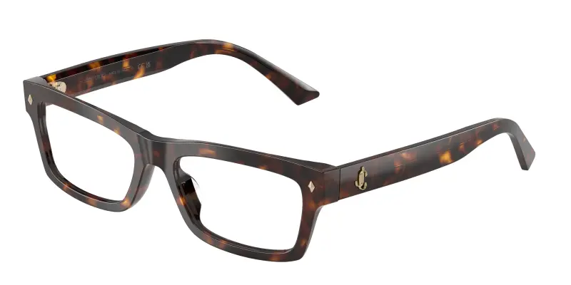 Donna Jimmy Choo JC3057U 5002 Montature da vista Acetato Tartaruga Trasparente Squadrata Normale