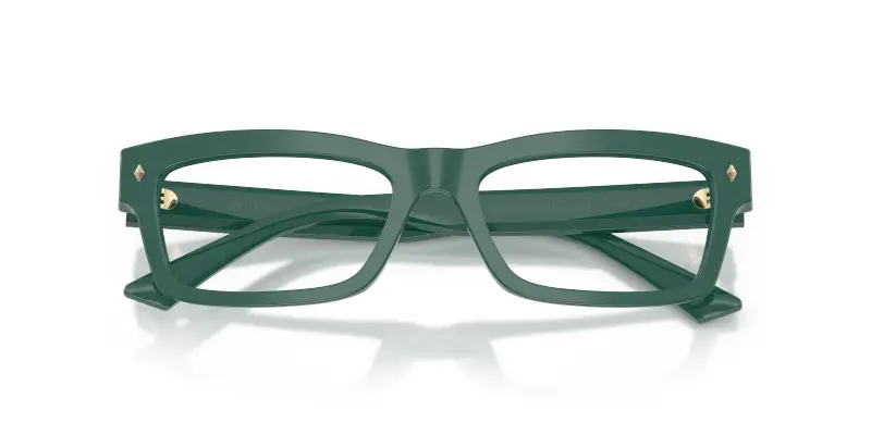 Donna Jimmy Choo JC3057U 5101 Montature da vista Acetato Verde Trasparente Squadrata Normale miniatura 2