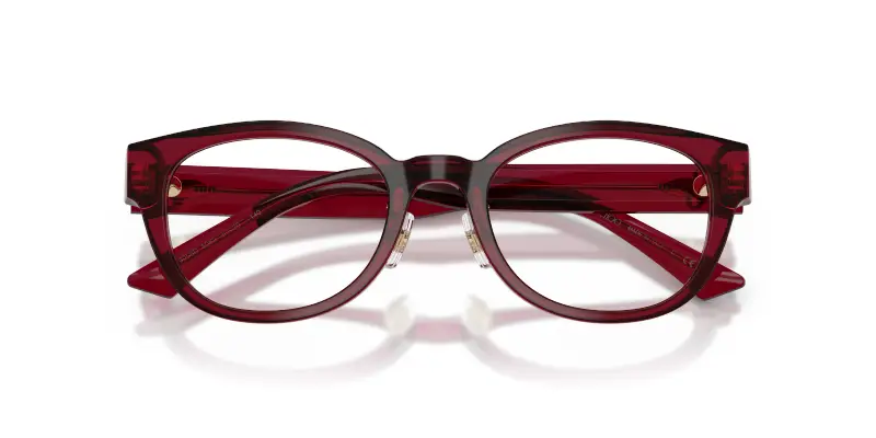 Donna Jimmy Choo JC3058D 5062 Montature da vista Acetato Rosso Trasparente Pantos Normale miniatura 2