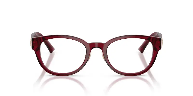 Donna Jimmy Choo JC3058D 5062 Montature da vista Acetato Rosso Trasparente Pantos Normale miniatura 3