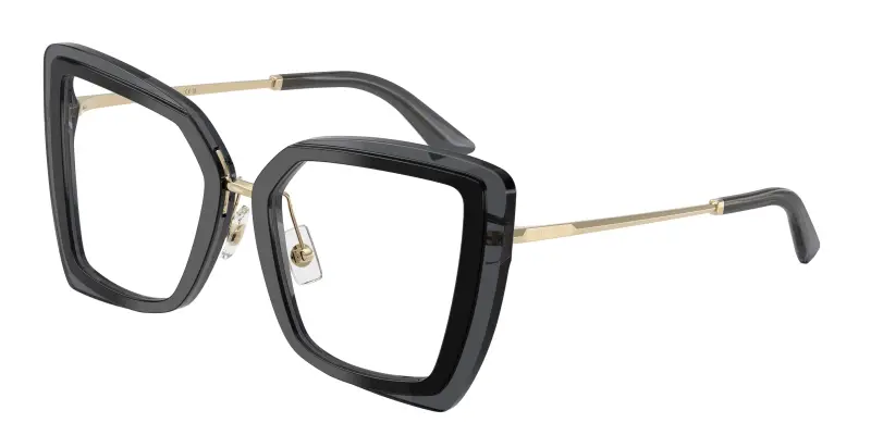 Donna Jimmy Choo JC3059 5103 Montature da vista Acetato Nero Trasparente Farfalla Normale