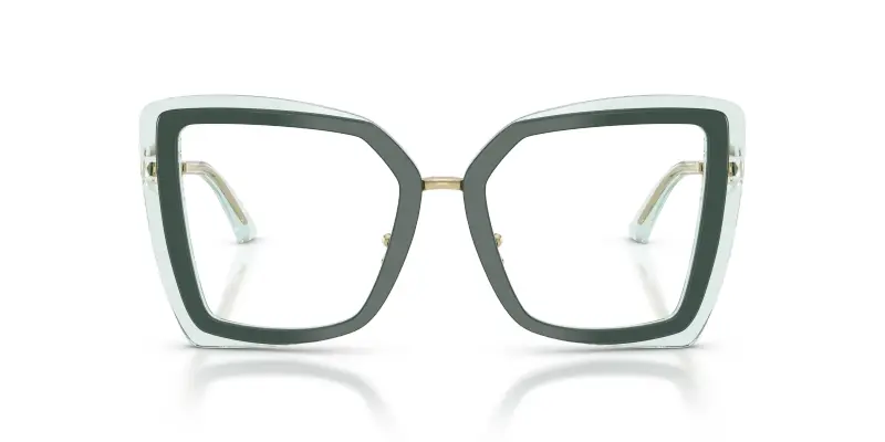 Donna Jimmy Choo JC3059 5104 Montature da vista Acetato Verde Trasparente Farfalla Normale miniatura 3