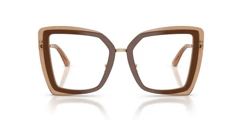 Donna Jimmy Choo JC3059 5105 Montature da vista Acetato Marrone Trasparente Farfalla Normale miniatura 3