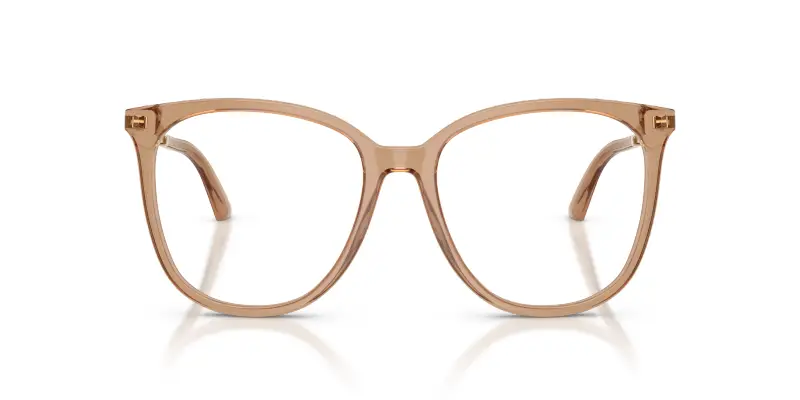 Donna Jimmy Choo JC3060 5076 Montature da vista Acetato Marrone Trasparente Pantos Normale miniatura 3