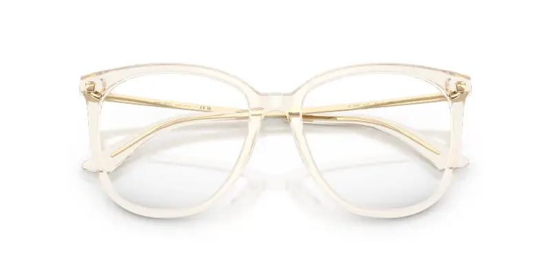Donna Jimmy Choo JC3060 5107 Montature da vista Acetato Marrone Trasparente Pantos Normale miniatura 2