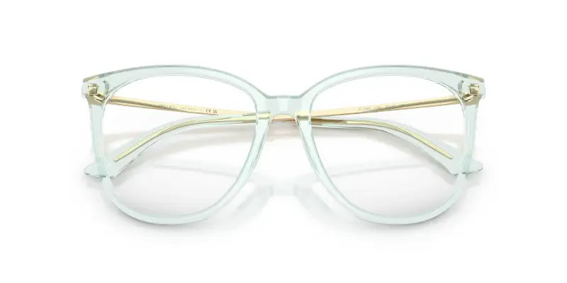 Donna Jimmy Choo JC3060 5108 Montature da vista Acetato Verde Trasparente Pantos Normale miniatura 2