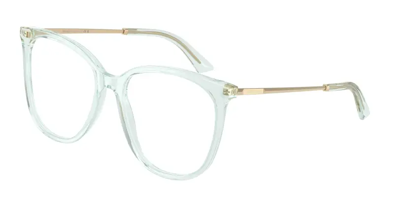 Donna Jimmy Choo JC3060 5108 Montature da vista Acetato Verde Trasparente Pantos Normale