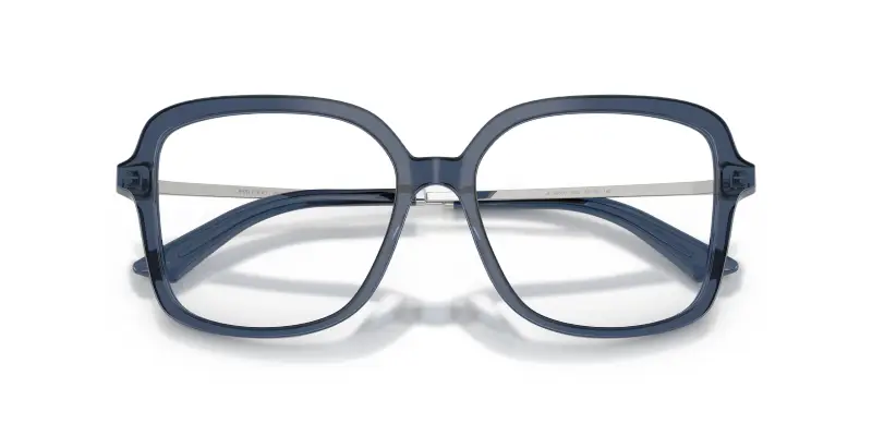 Donna Jimmy Choo JC3061U 5035 Montature da vista Acetato Blu Trasparente Squadrata Normale miniatura 2