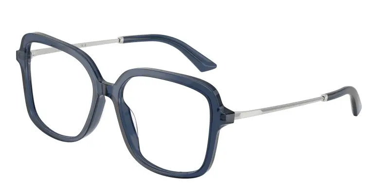 Donna Jimmy Choo JC3061U 5035 Montature da vista Acetato Blu Trasparente Squadrata Normale
