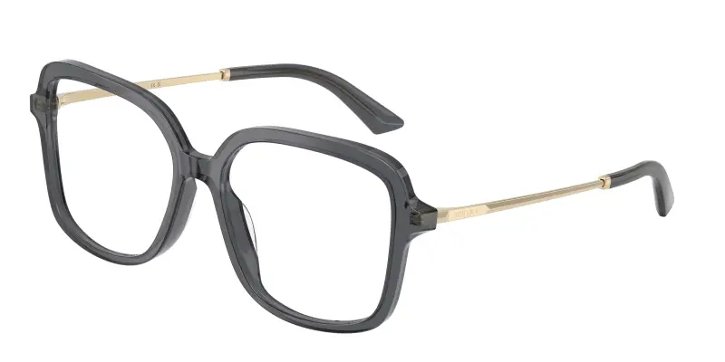Donna Jimmy Choo JC3061U 5106 Montature da vista Acetato Grigio Trasparente Squadrata Normale