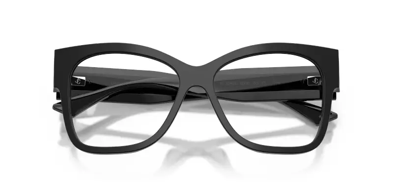 Donna Jimmy Choo JC3062U 5000 Montature da vista Acetato Nero Trasparente Squadrata Normale miniatura 2