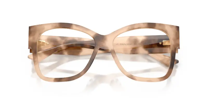 Donna Jimmy Choo JC3062U 5097 Montature da vista Acetato Tartaruga Trasparente Squadrata Normale miniatura 2
