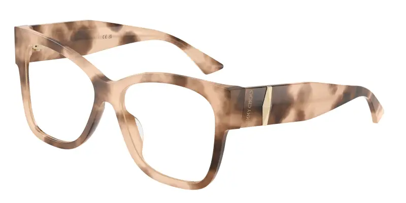 Donna Jimmy Choo JC3062U 5097 Montature da vista Acetato Tartaruga Trasparente Squadrata Normale