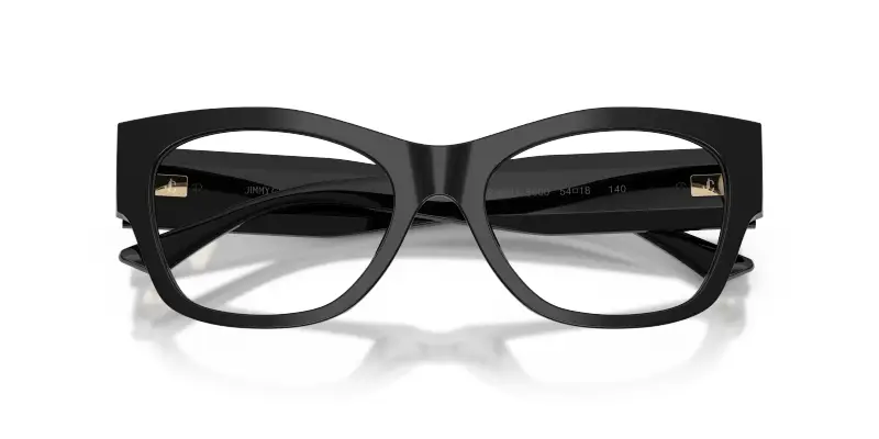 Donna Jimmy Choo JC3063U 5000 Montature da vista Acetato Nero Trasparente Pillow Normale miniatura 2