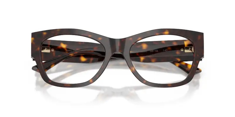 Donna Jimmy Choo JC3063U 5002 Montature da vista Acetato Tartaruga Trasparente Pillow Normale miniatura 2