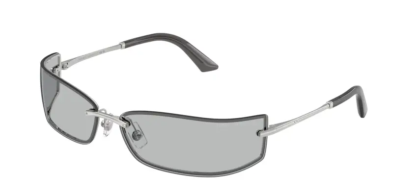 Donna Jimmy Choo JC4024B 300287 Occhiali da sole Metallo Argento Grigio Squadrata Normale