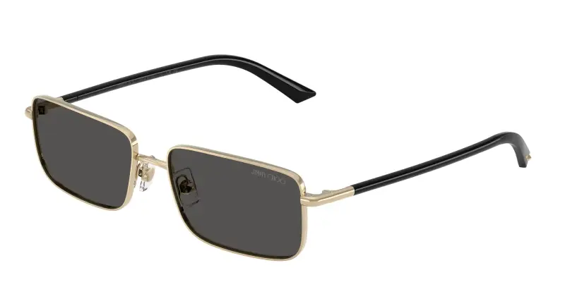 Donna Jimmy Choo JC4027 300687 Occhiali da sole Metallo Oro Grigio Squadrata Normale