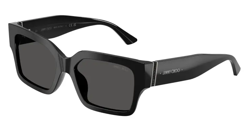 Donna Jimmy Choo JC5058JU 500087 Occhiali da sole Acetato Nero Grigio Squadrata Normale