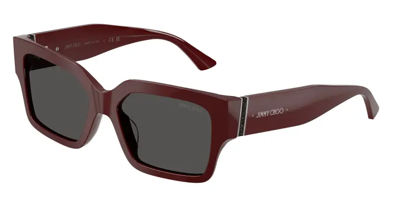 Donna Jimmy Choo JC5058JU 505787 Occhiali da sole Acetato Rosso Grigio Squadrata Normale