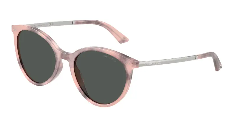 Donna Jimmy Choo JC5060 509887 Occhiali da sole Acetato Rosa Grigio Pantos Normale