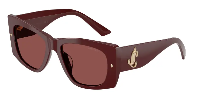 Donna Jimmy Choo JC5061U 505775 Occhiali da sole Acetato Rosso Viola Farfalla Normale