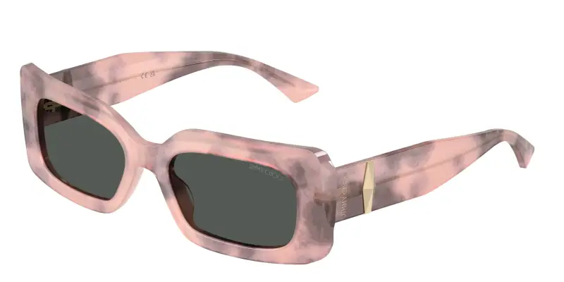 Donna Jimmy Choo JC5067 509887 Occhiali da sole Acetato Rosa Grigio Squadrata Normale