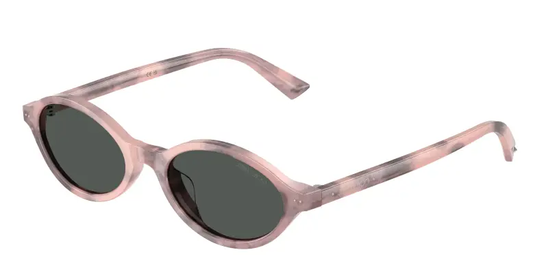 Donna Jimmy Choo JC5068U 509887 Occhiali da sole Acetato Rosa Grigio Rotonda Normale