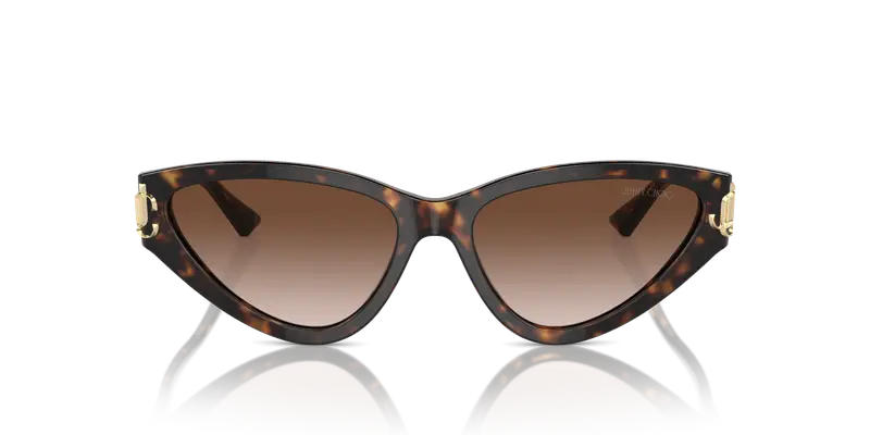 Jimmy Choo JC5019 500213 Occhiali da sole Marrone Sfumato miniatura 3