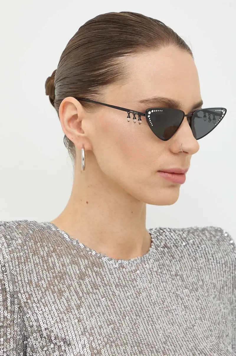 Jimmy Choo Occhiali da sole Donna Nero 2229109