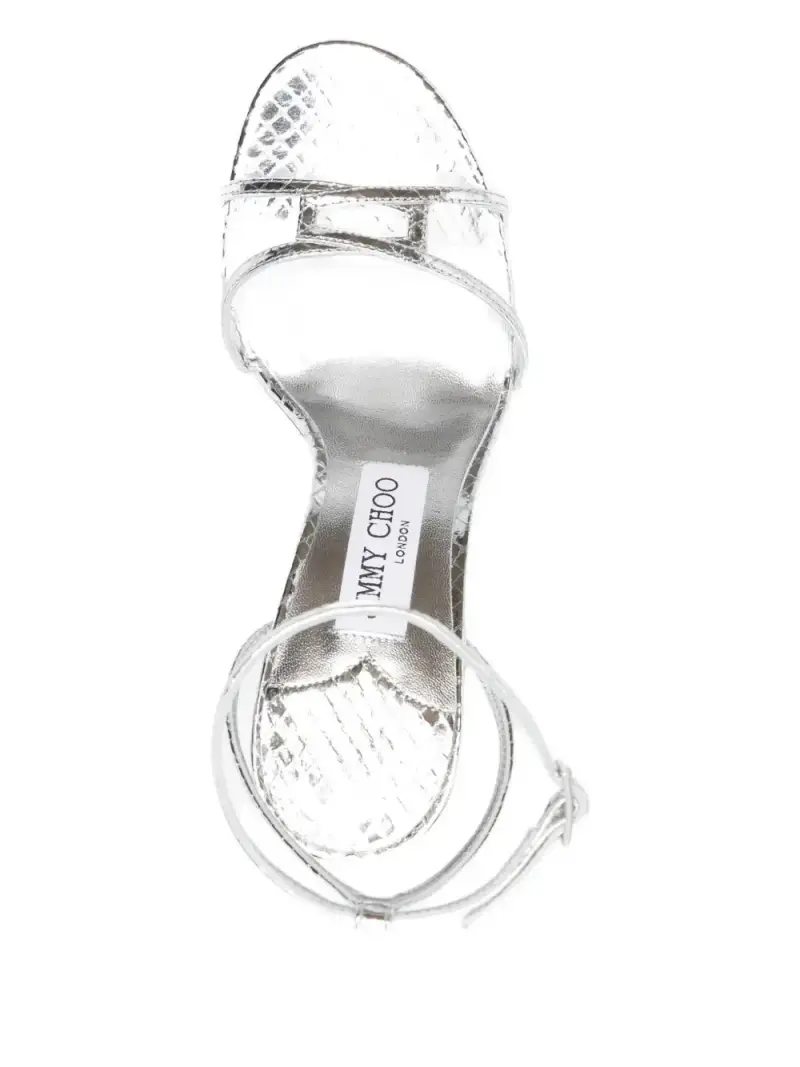 Jimmy Choo Sandali argento eleganti e raffinati miniatura 2