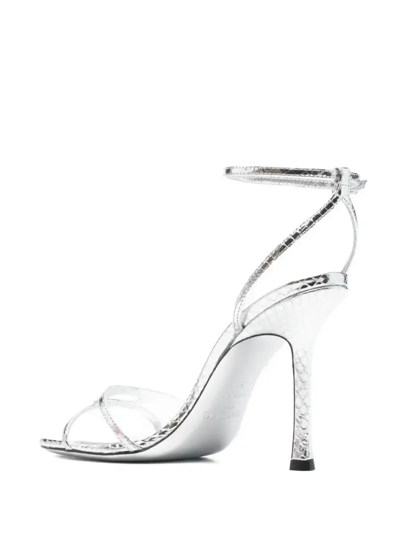 Jimmy Choo Sandali argento eleganti e raffinati miniatura 3