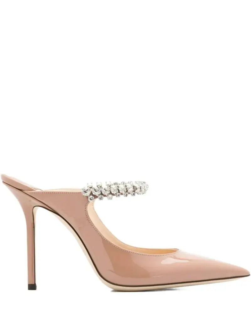Jimmy Choo Sandali Bing rosa in pelle verniciata