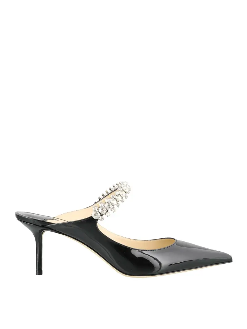 Slingback Bing nera in vernice Nero