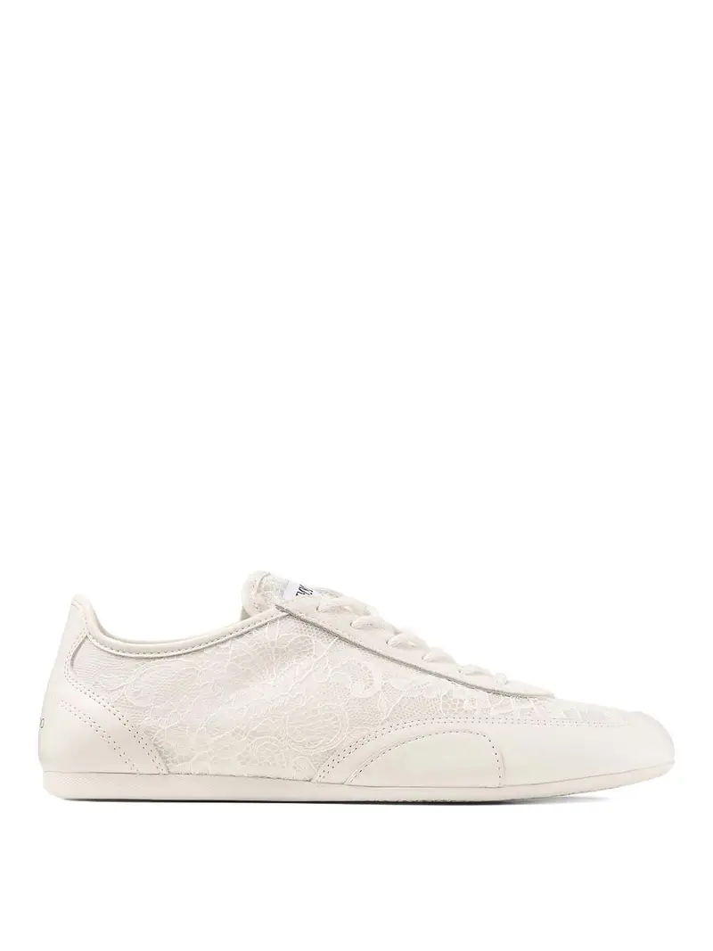Sneakers in pelle soleggiata Bianco