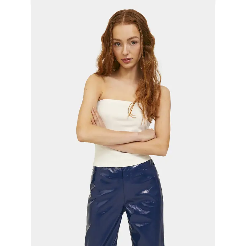 Top Fiona 12234188 Bianco Slim Fit