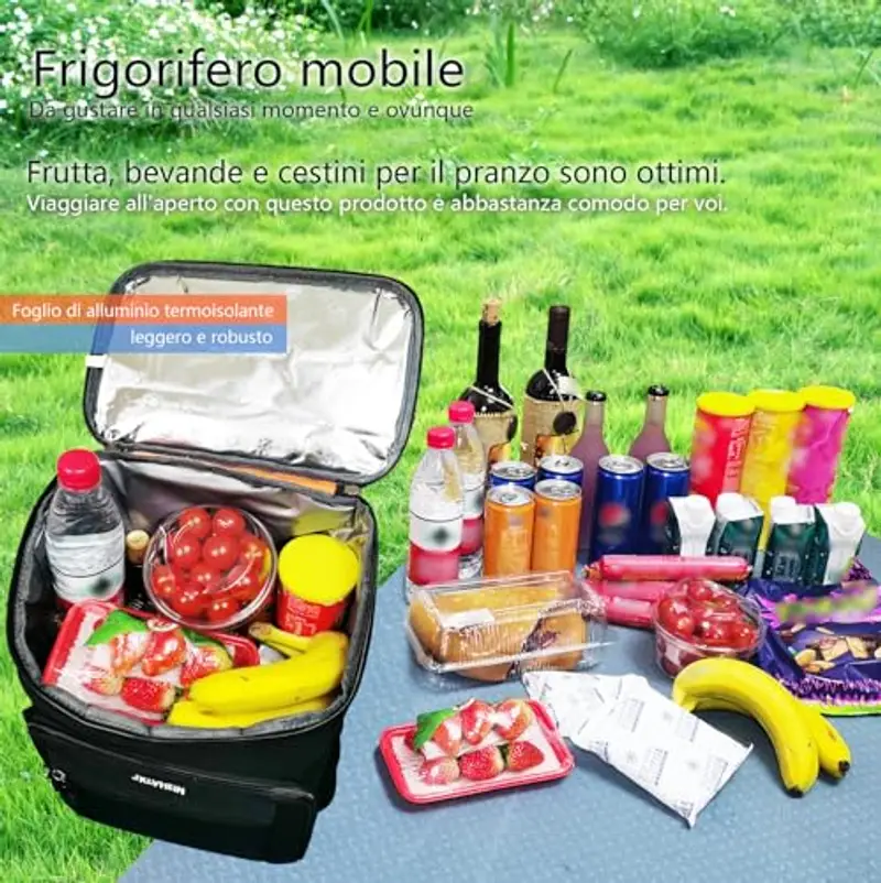 JKLVHEIN 26L Zaino Termico?Zaino Frigo?Zaino Termico Porta Pranzo?Borsa Termica Borsa Frigo?Per le attività all'aperto, i barbecue, il campeggio, il lavoro, i viaggi, gli eventi sportivi miniatura 2