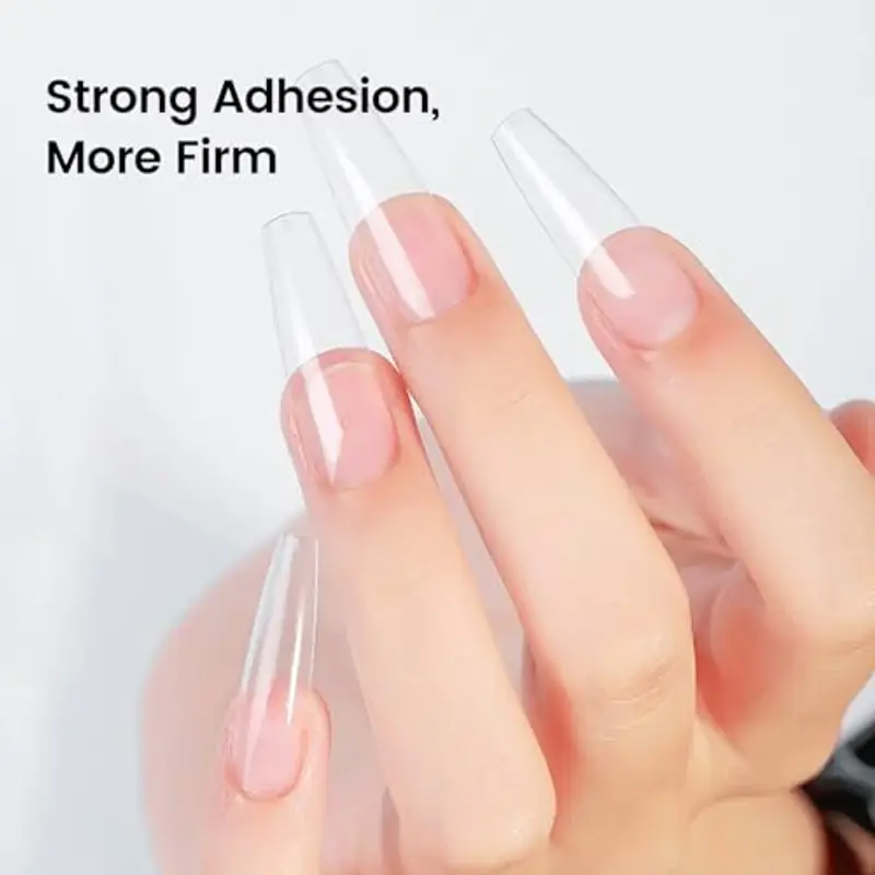 JODSONE 10ML Gel di colla per unghie per le punte delle unghie Colla di estensione di lunga durata per le punte delle unghie chiare, trattamento di riparazione delle unghie, bisogno di U V luce curata miniatura 2