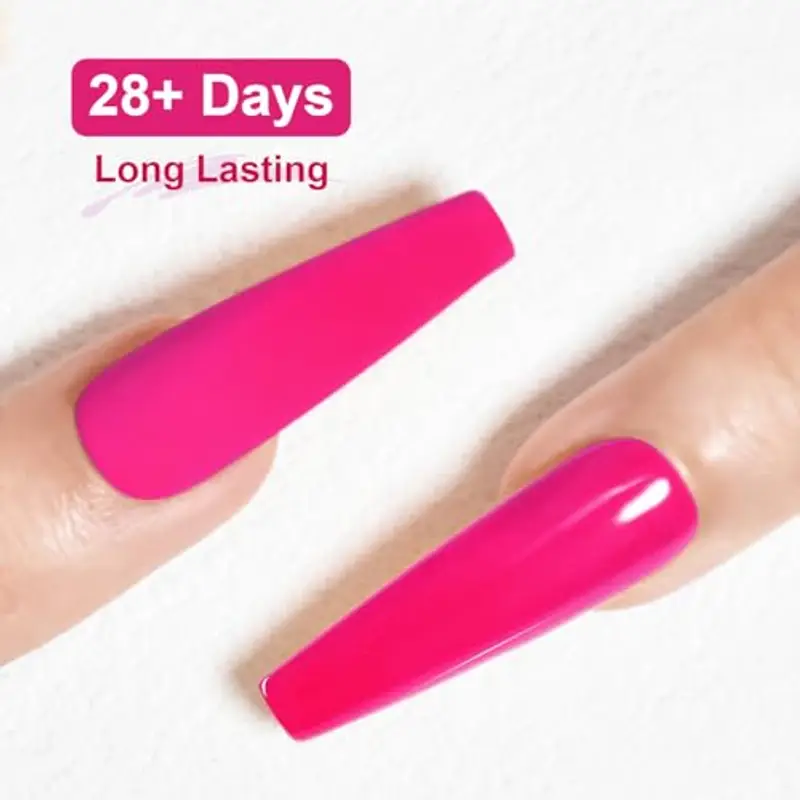 JODSONE 10ml Gel Nail Polish Rose Red Gel Polish Rosso Chiaro High Gloss Soak Off U V Nail Manicure Salon Fai da Te a Casa miniatura 3