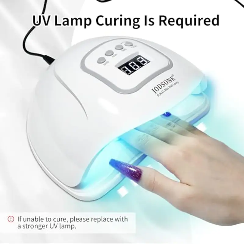 JODSONE Smalto gel top coat da 10 ml, finitura lucida, lunga durata, per manicure professionale fai da te, senza strofinare miniatura 2