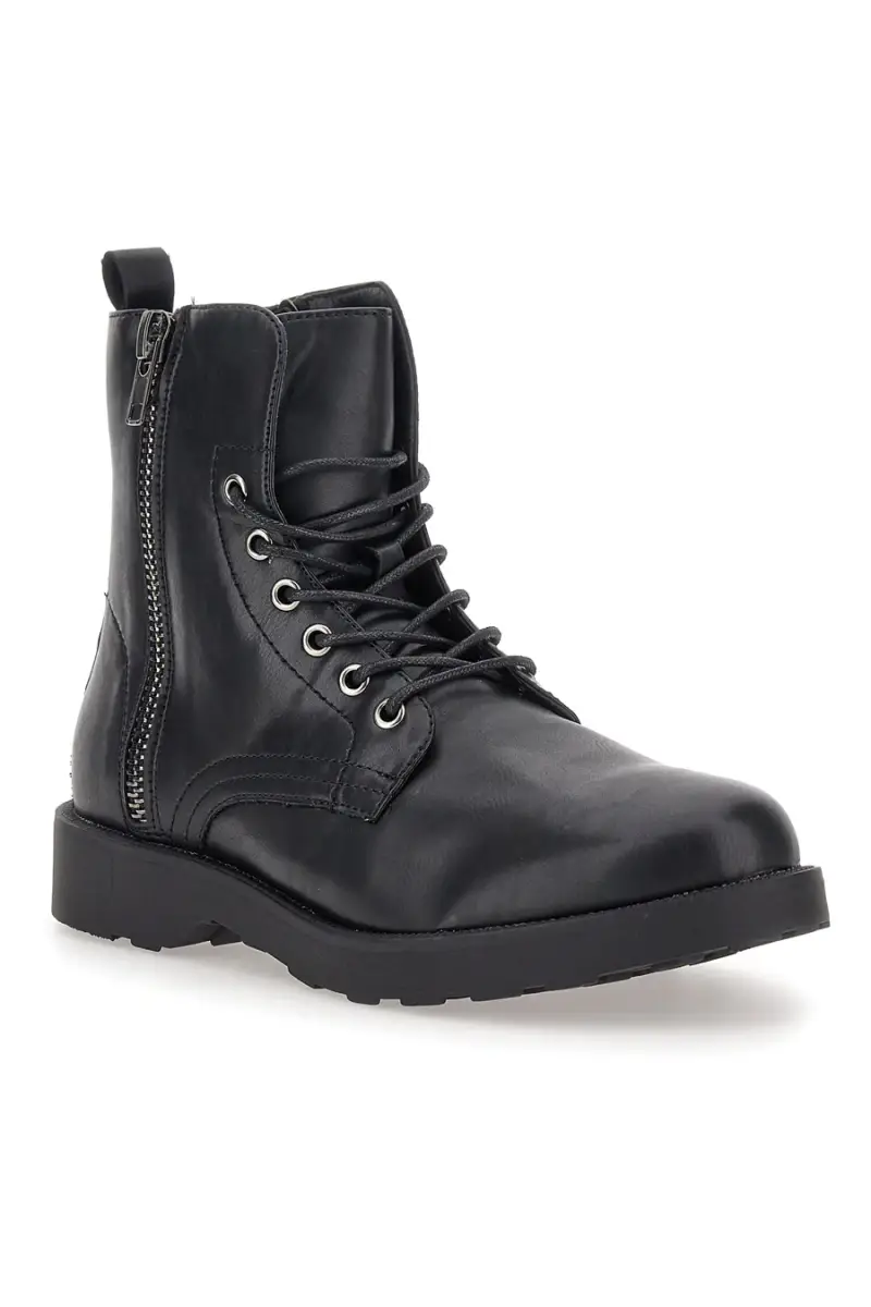 Anfibi neri con cerniera laterale Johes Land 1681631 [NERO] miniatura 2