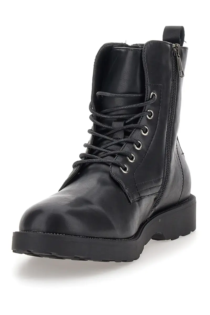 Anfibi neri con cerniera laterale Johes Land 1681631 [NERO] miniatura 3