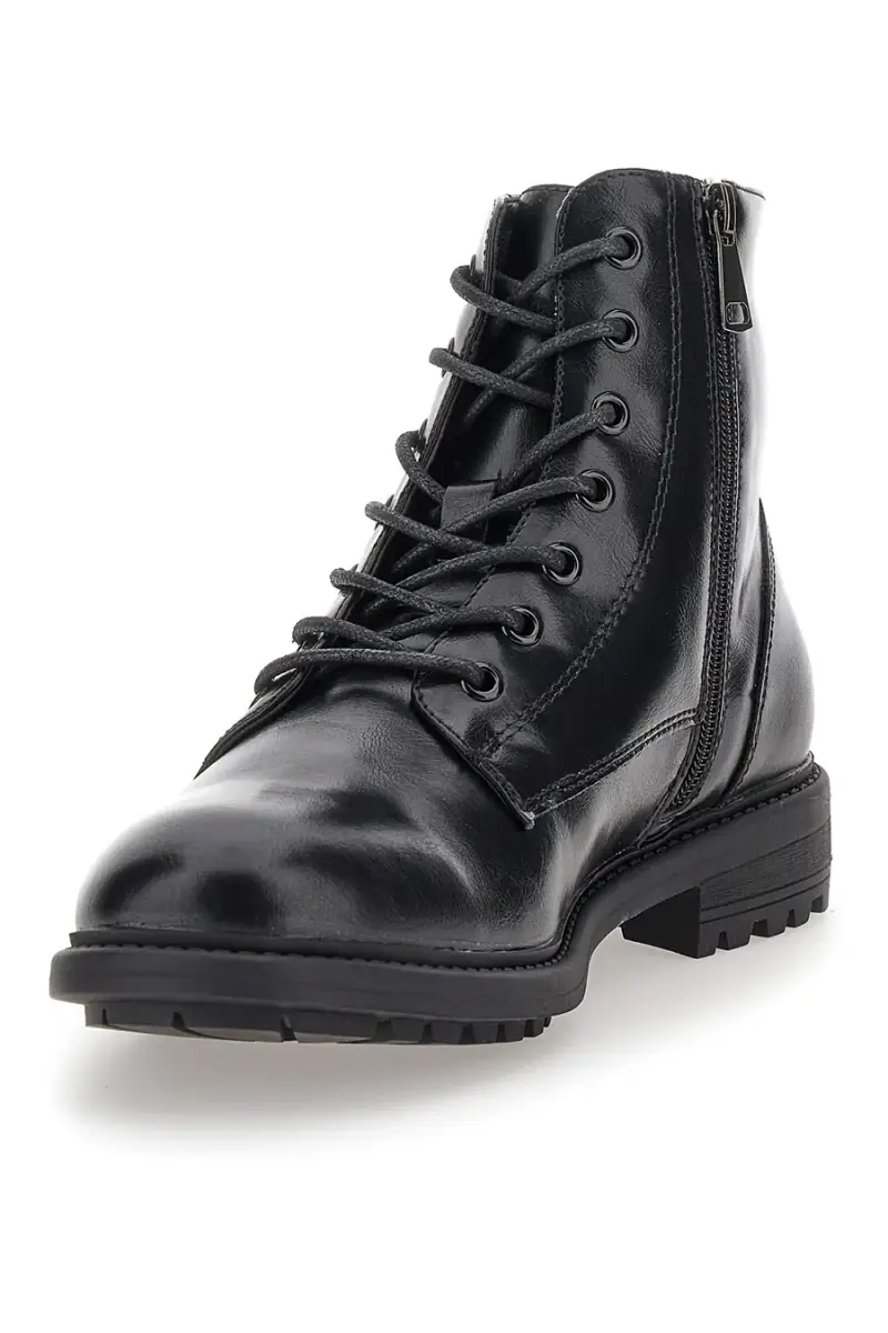 Anfibi neri con cerniera laterale Johes Land 200381 [NERO] miniatura 3