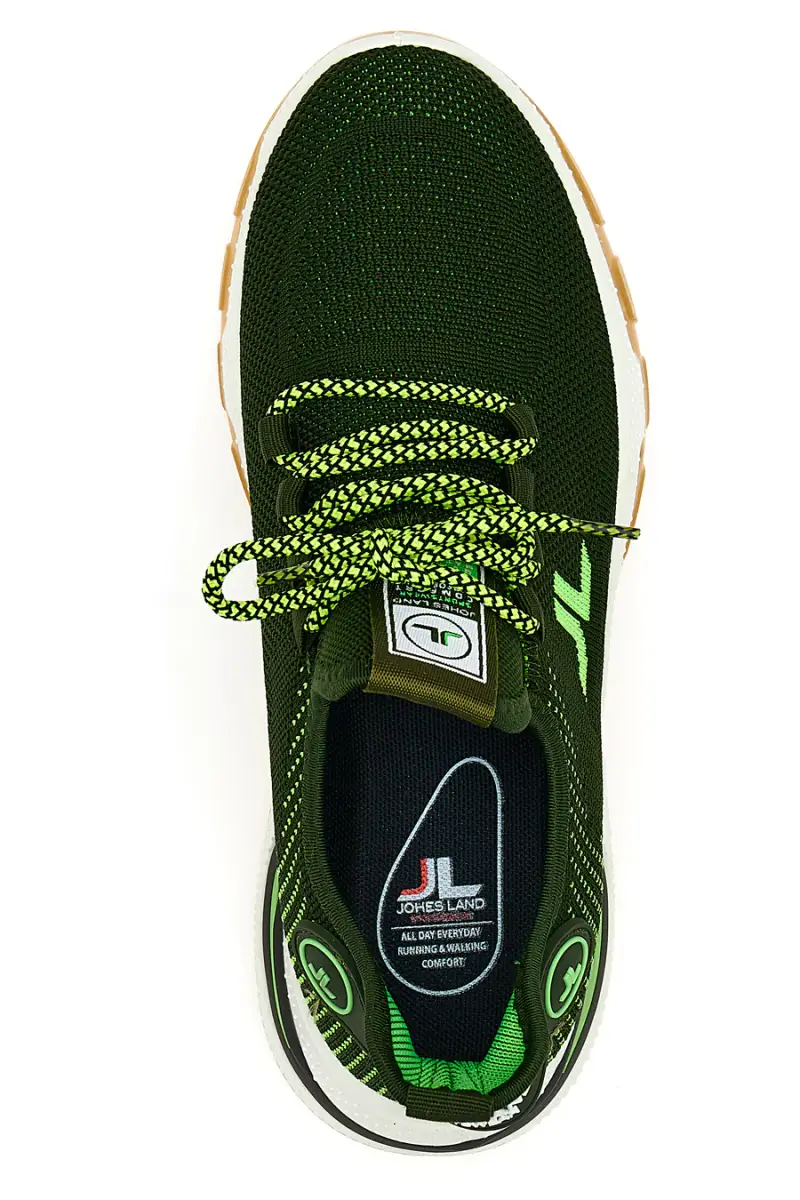 Sneakers Nero e Verde Johes Land 214000 [LIME] miniatura 5