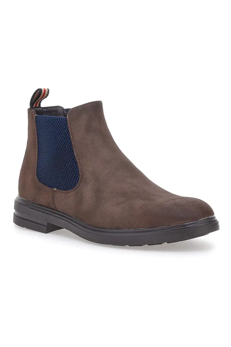 Stivaletti beatles marroni effetto spazzolato con elastici Johes land 180141 [MARRONE] miniatura 2