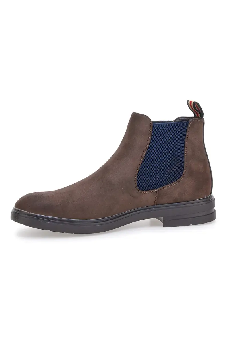 Stivaletti beatles marroni effetto spazzolato con elastici Johes land 180141 [MARRONE] miniatura 4