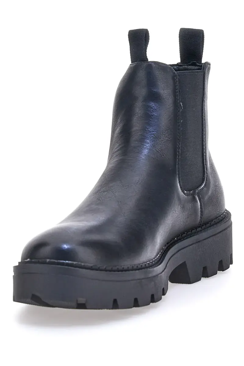 Stivaletti beatles neri con suola alta carrarmato Johes land 2308111 [NERO] miniatura 3