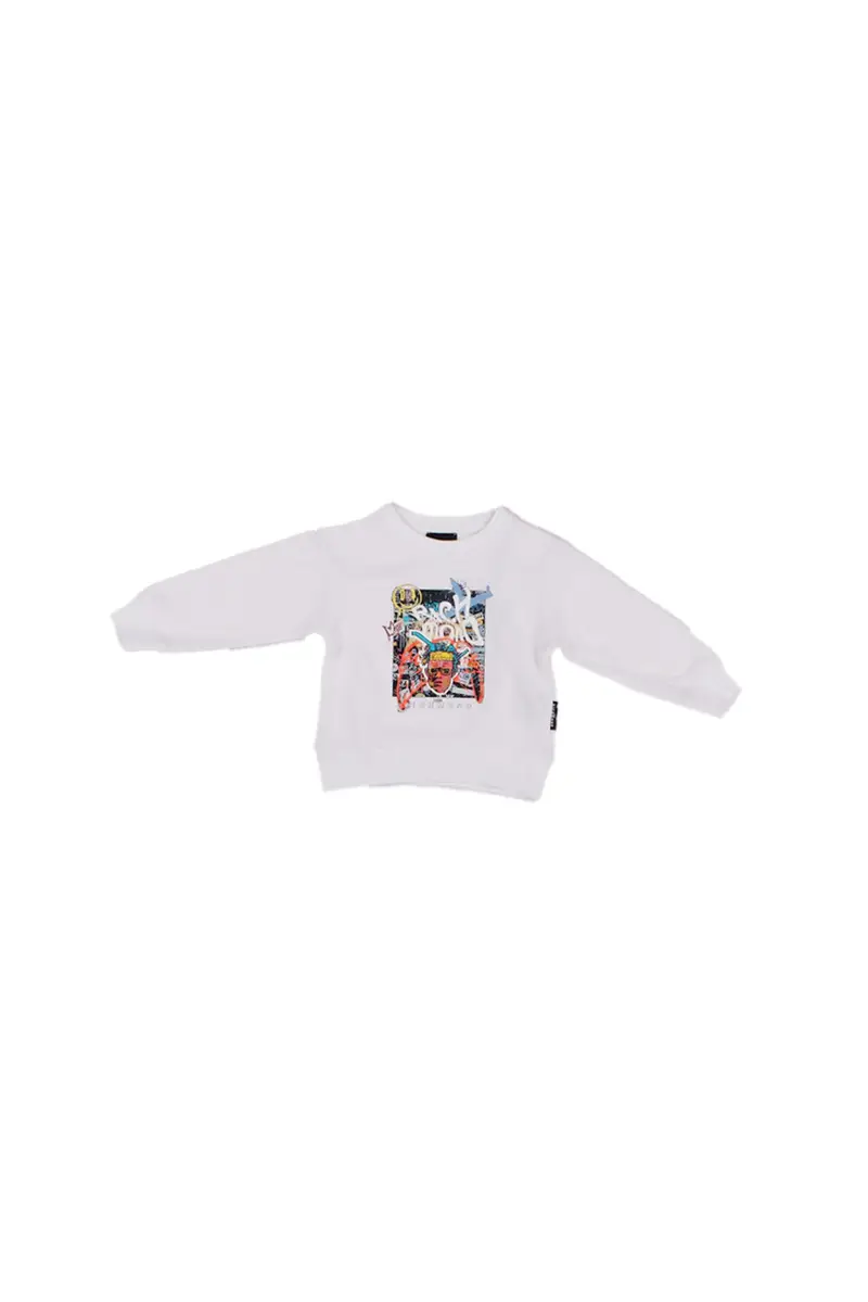 Felpa Bambino JOHN RICHMOND Bianco Sweatshirt gorika