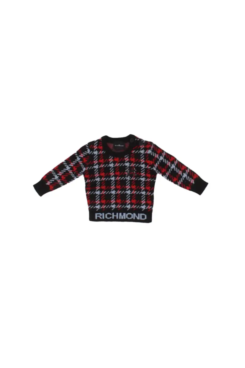Felpa Unisex Junior JOHN RICHMOND Check Sweater didyr