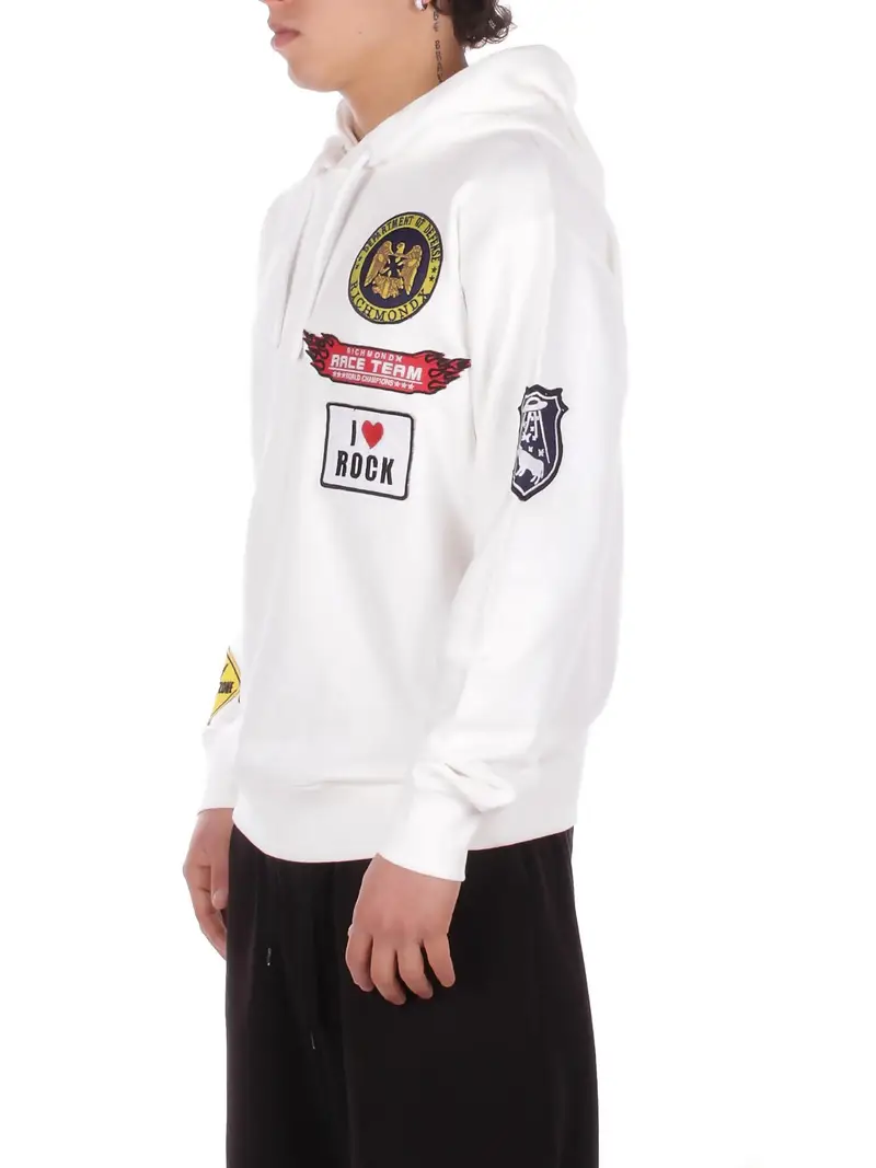 Felpa Uomo JOHN RICHMOND Off white Sweatshirt tubal miniatura 2