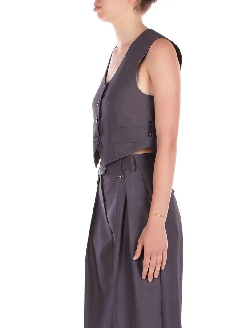 JOHN RICHMOND Gilet Donna Grigio 2953376 miniatura 2